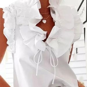 Zara White Sleeveless Shirt Size Medium